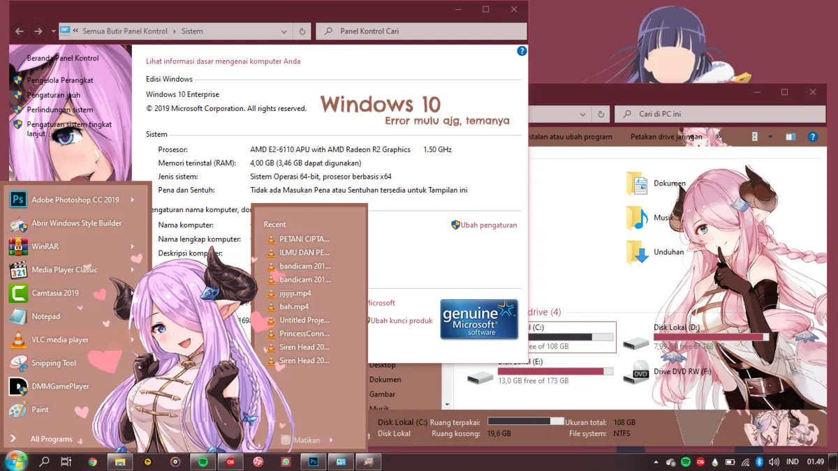 start menu